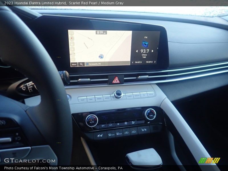 Scarlet Red Pearl / Medium Gray 2023 Hyundai Elantra Limited Hybrid