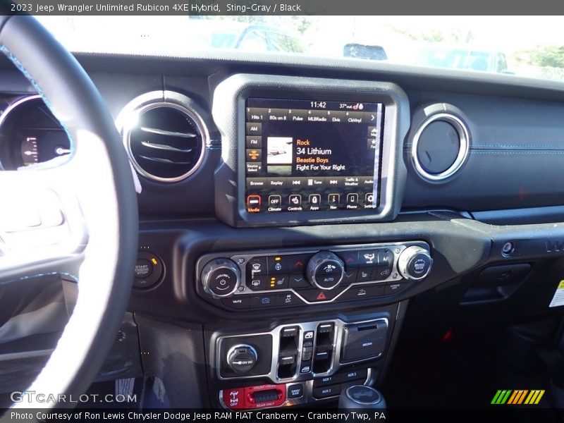 Controls of 2023 Wrangler Unlimited Rubicon 4XE Hybrid