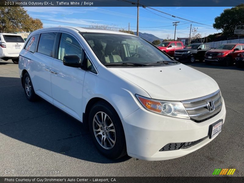 Taffeta White / Beige 2013 Honda Odyssey EX-L