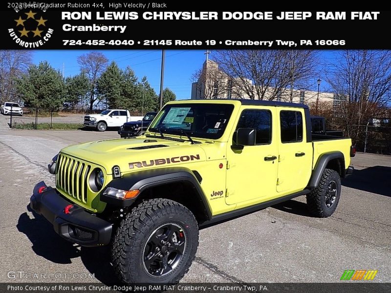 High Velocity / Black 2023 Jeep Gladiator Rubicon 4x4