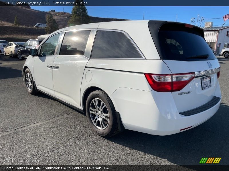 Taffeta White / Beige 2013 Honda Odyssey EX-L