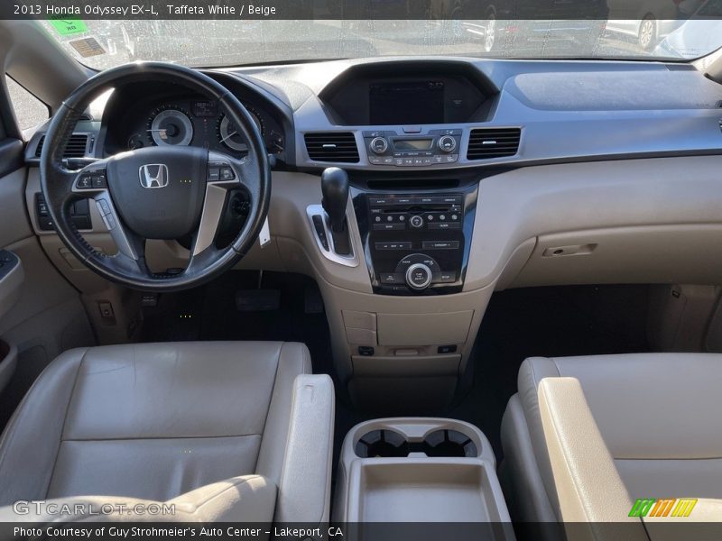 Taffeta White / Beige 2013 Honda Odyssey EX-L