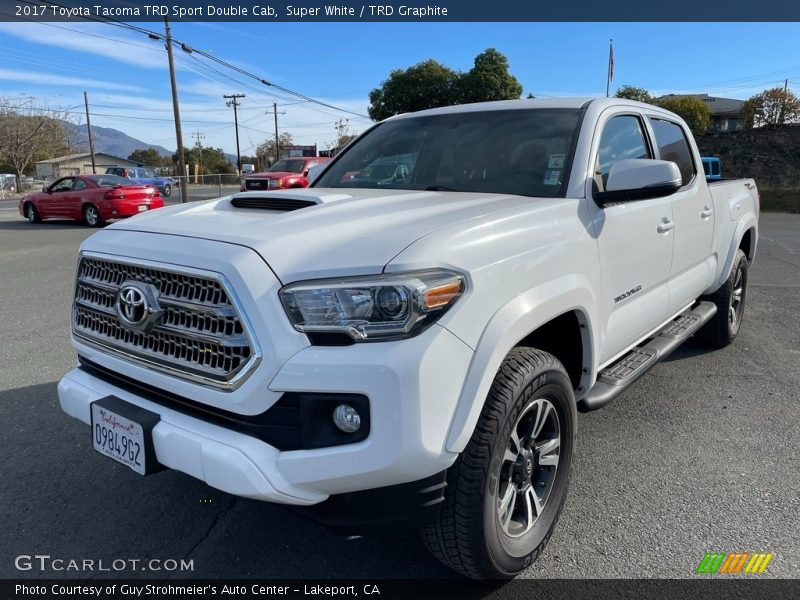 Super White / TRD Graphite 2017 Toyota Tacoma TRD Sport Double Cab