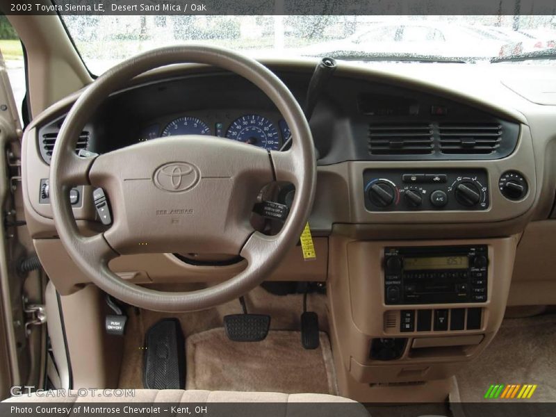 Desert Sand Mica / Oak 2003 Toyota Sienna LE