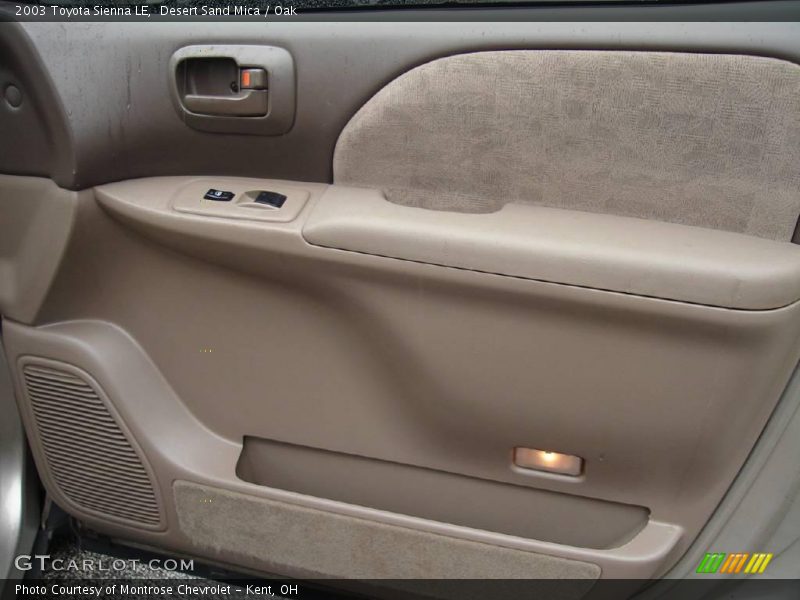 Desert Sand Mica / Oak 2003 Toyota Sienna LE