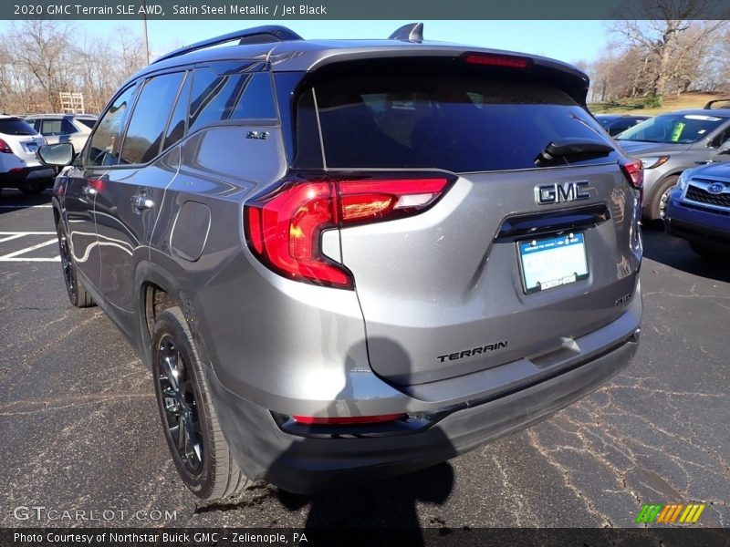 Satin Steel Metallic / Jet Black 2020 GMC Terrain SLE AWD