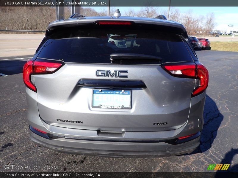 Satin Steel Metallic / Jet Black 2020 GMC Terrain SLE AWD