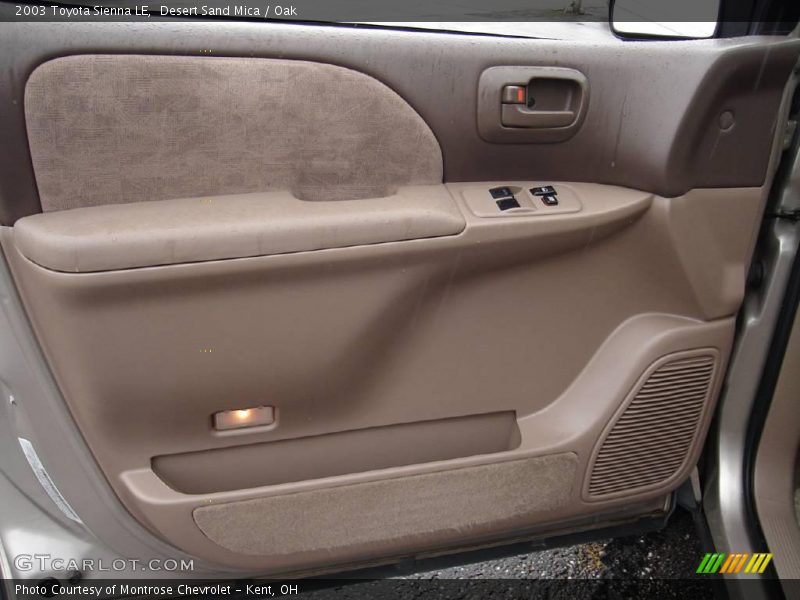 Desert Sand Mica / Oak 2003 Toyota Sienna LE