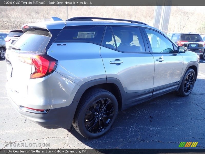 Satin Steel Metallic / Jet Black 2020 GMC Terrain SLE AWD