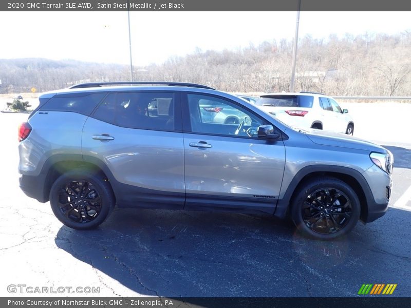 Satin Steel Metallic / Jet Black 2020 GMC Terrain SLE AWD