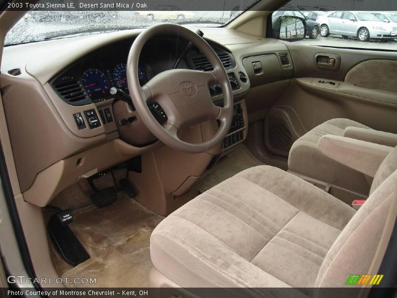 Desert Sand Mica / Oak 2003 Toyota Sienna LE