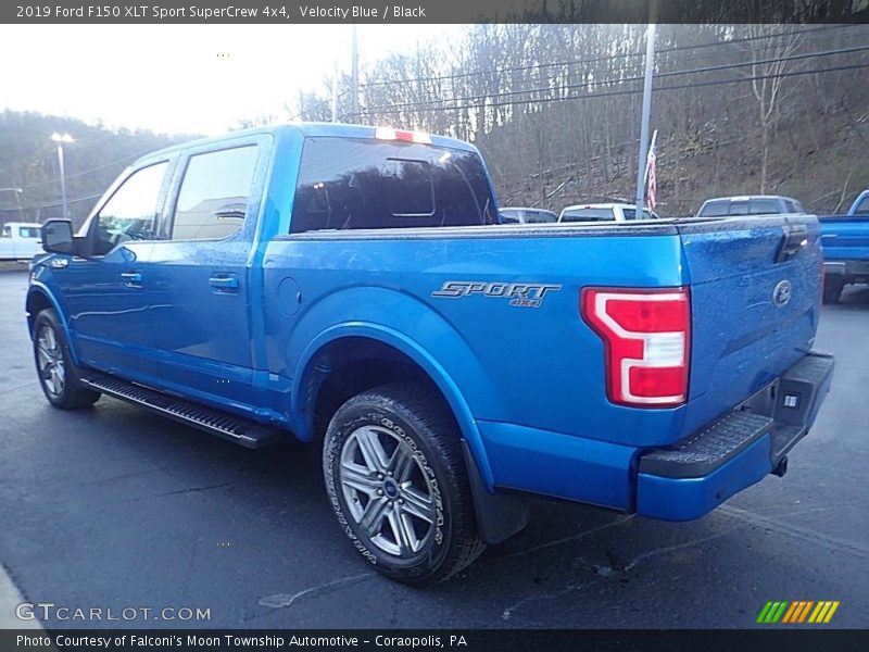 Velocity Blue / Black 2019 Ford F150 XLT Sport SuperCrew 4x4