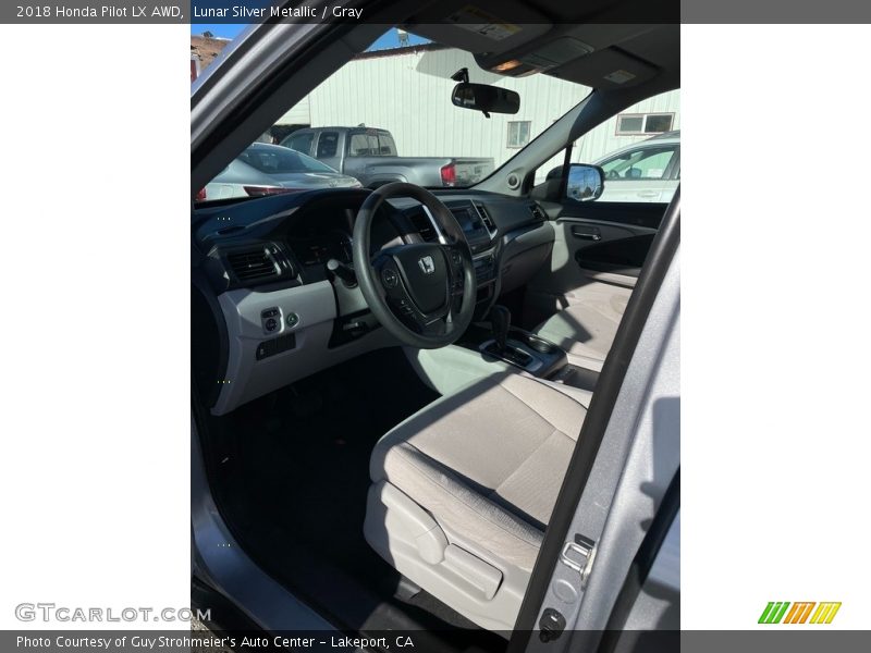 Lunar Silver Metallic / Gray 2018 Honda Pilot LX AWD