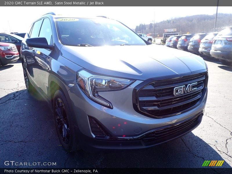 Satin Steel Metallic / Jet Black 2020 GMC Terrain SLE AWD