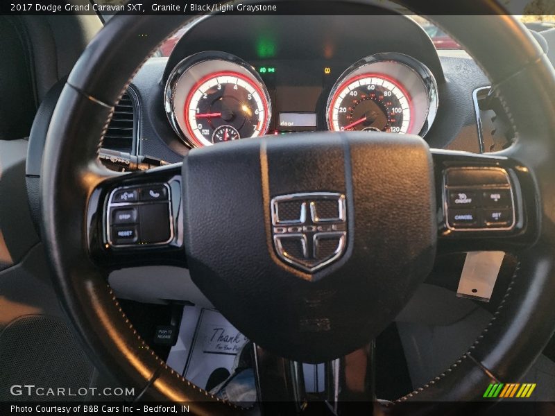 Granite / Black/Light Graystone 2017 Dodge Grand Caravan SXT