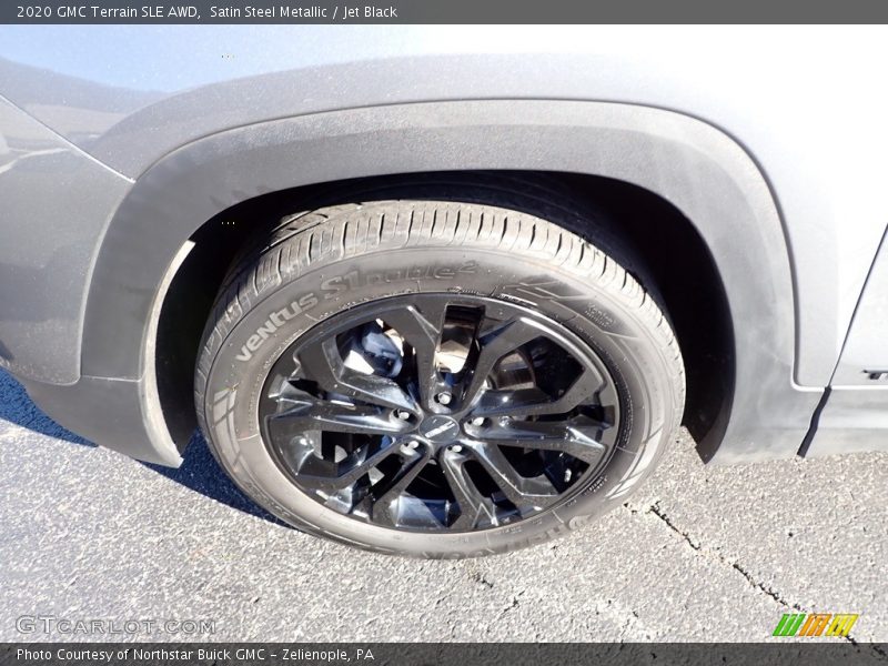 Satin Steel Metallic / Jet Black 2020 GMC Terrain SLE AWD