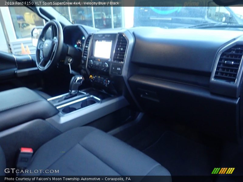 Velocity Blue / Black 2019 Ford F150 XLT Sport SuperCrew 4x4