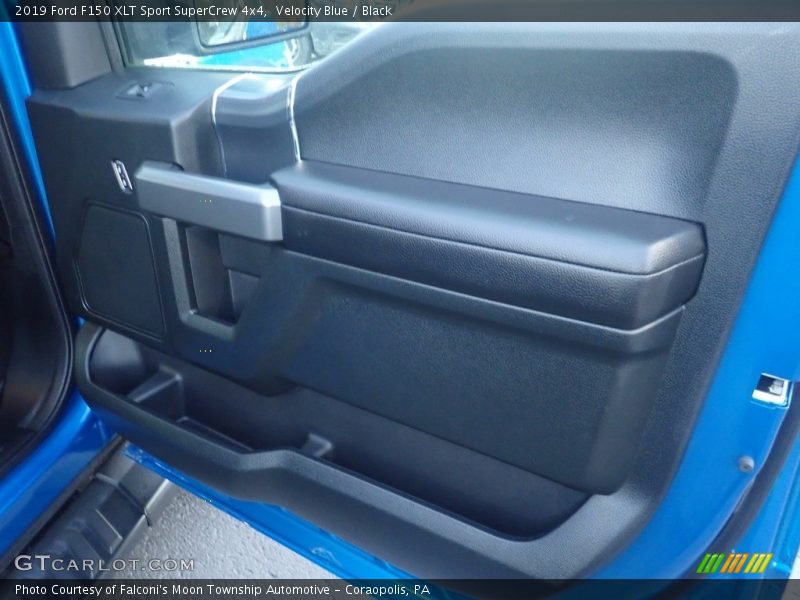 Velocity Blue / Black 2019 Ford F150 XLT Sport SuperCrew 4x4