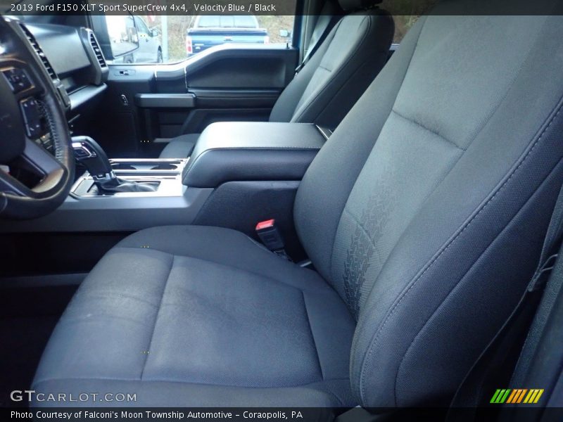 Velocity Blue / Black 2019 Ford F150 XLT Sport SuperCrew 4x4