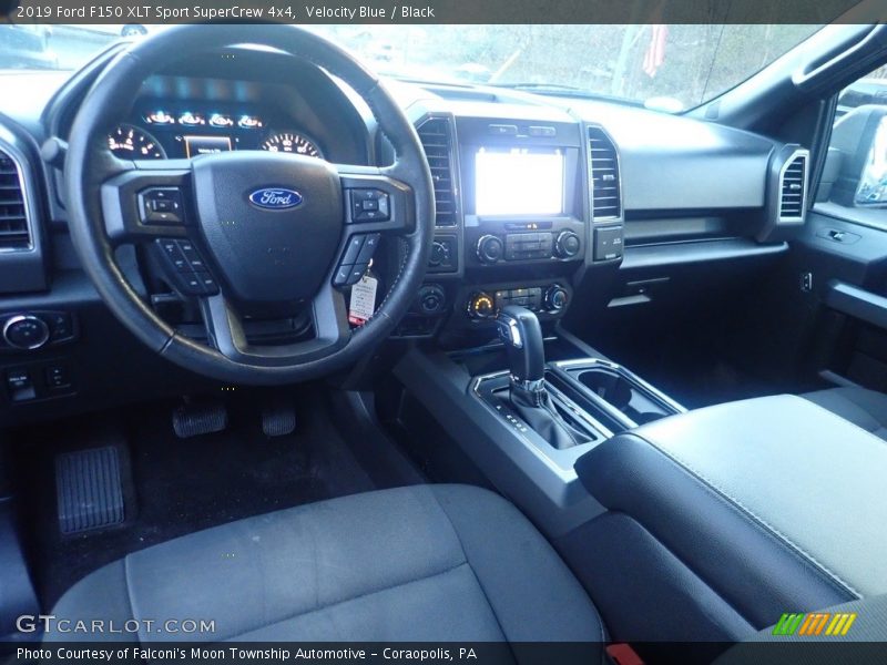 Velocity Blue / Black 2019 Ford F150 XLT Sport SuperCrew 4x4