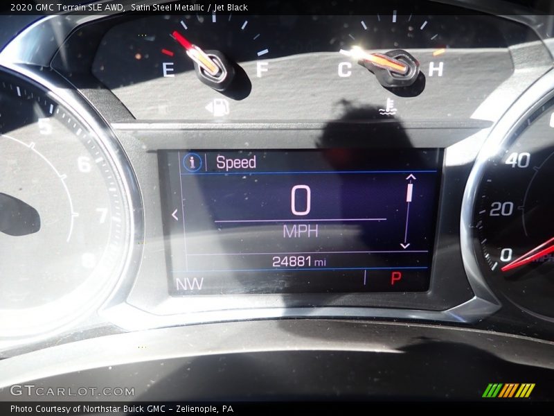 Satin Steel Metallic / Jet Black 2020 GMC Terrain SLE AWD