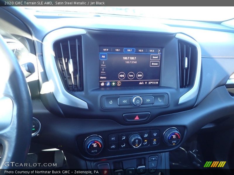 Satin Steel Metallic / Jet Black 2020 GMC Terrain SLE AWD