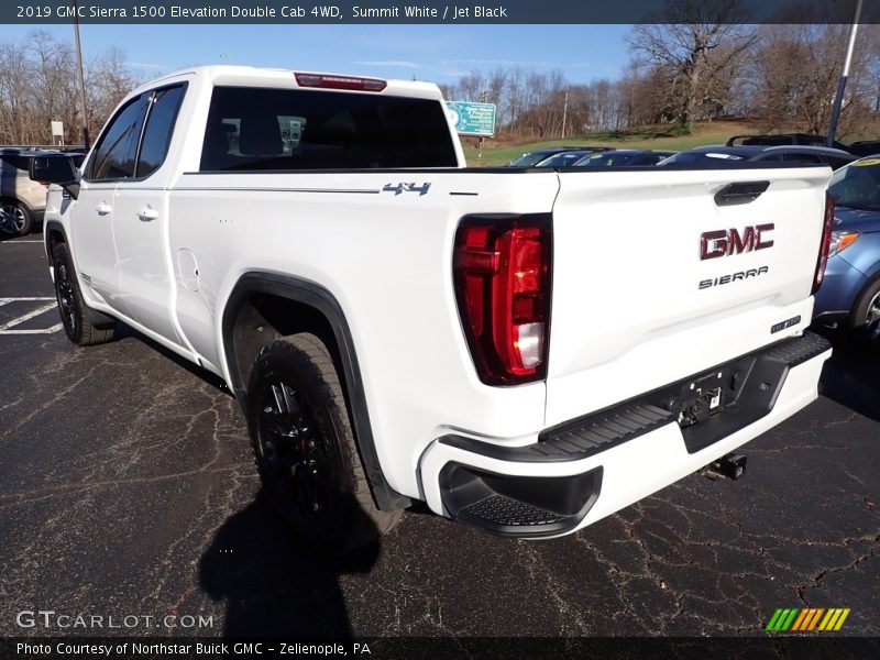 Summit White / Jet Black 2019 GMC Sierra 1500 Elevation Double Cab 4WD