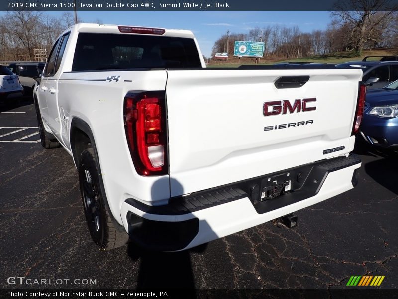 Summit White / Jet Black 2019 GMC Sierra 1500 Elevation Double Cab 4WD