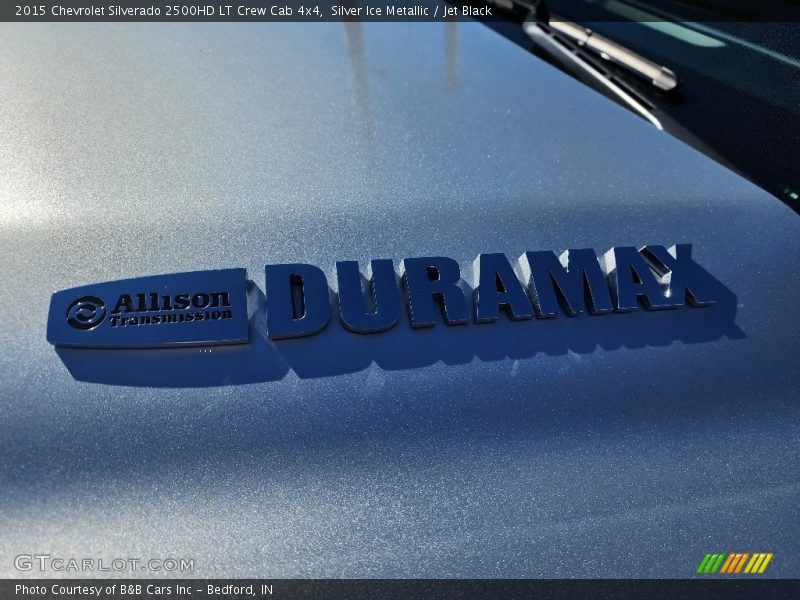 Silver Ice Metallic / Jet Black 2015 Chevrolet Silverado 2500HD LT Crew Cab 4x4