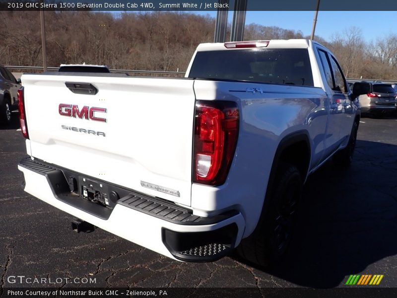 Summit White / Jet Black 2019 GMC Sierra 1500 Elevation Double Cab 4WD