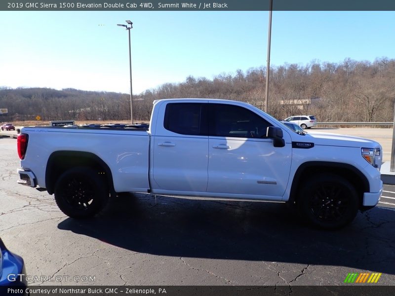 Summit White / Jet Black 2019 GMC Sierra 1500 Elevation Double Cab 4WD