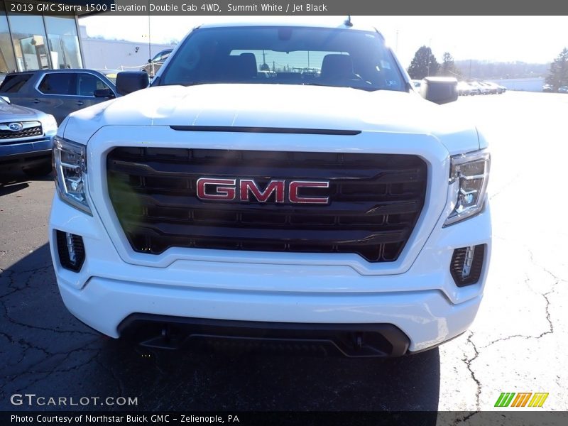 Summit White / Jet Black 2019 GMC Sierra 1500 Elevation Double Cab 4WD