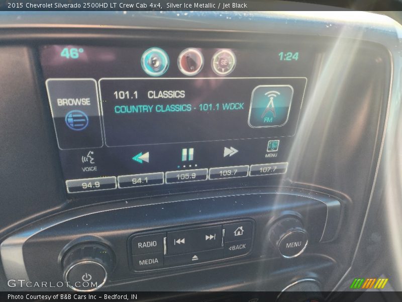 Silver Ice Metallic / Jet Black 2015 Chevrolet Silverado 2500HD LT Crew Cab 4x4