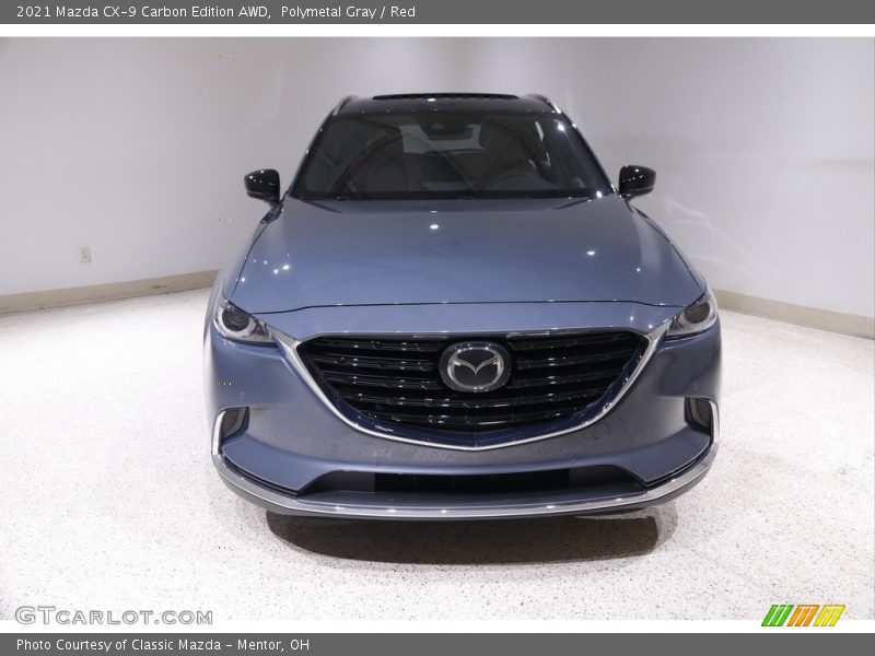 Polymetal Gray / Red 2021 Mazda CX-9 Carbon Edition AWD