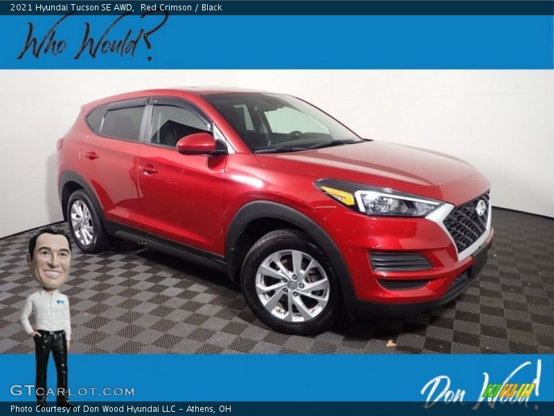 Red Crimson / Black 2021 Hyundai Tucson SE AWD