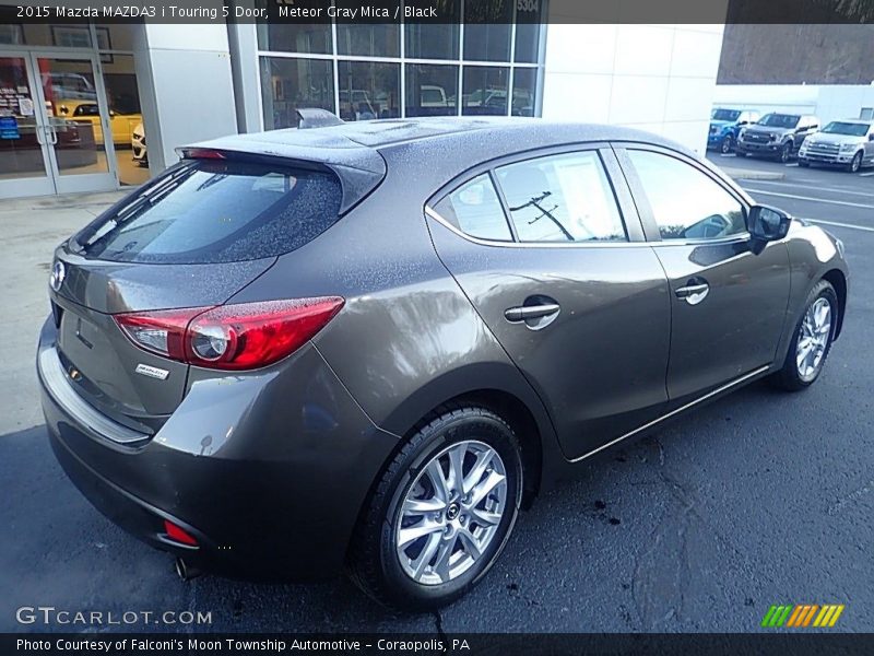 Meteor Gray Mica / Black 2015 Mazda MAZDA3 i Touring 5 Door