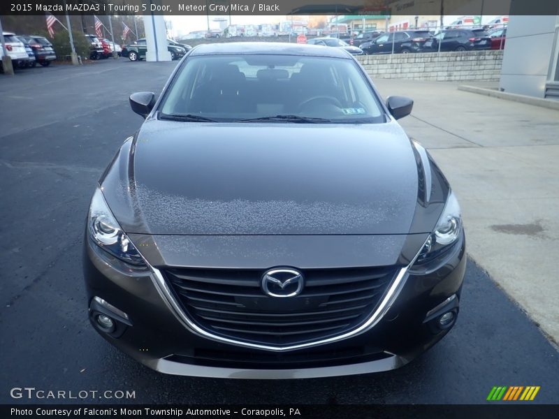 Meteor Gray Mica / Black 2015 Mazda MAZDA3 i Touring 5 Door