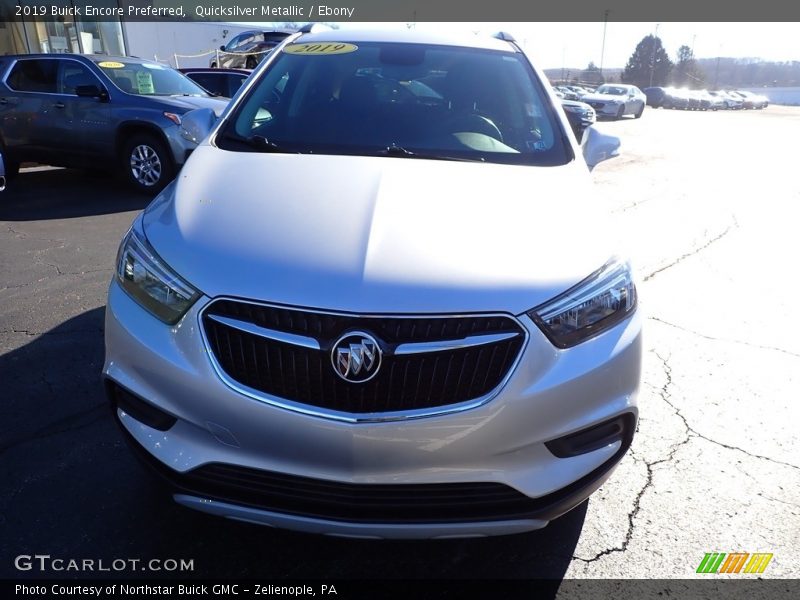Quicksilver Metallic / Ebony 2019 Buick Encore Preferred