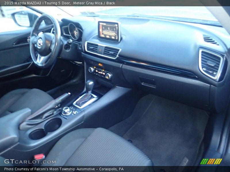 Meteor Gray Mica / Black 2015 Mazda MAZDA3 i Touring 5 Door