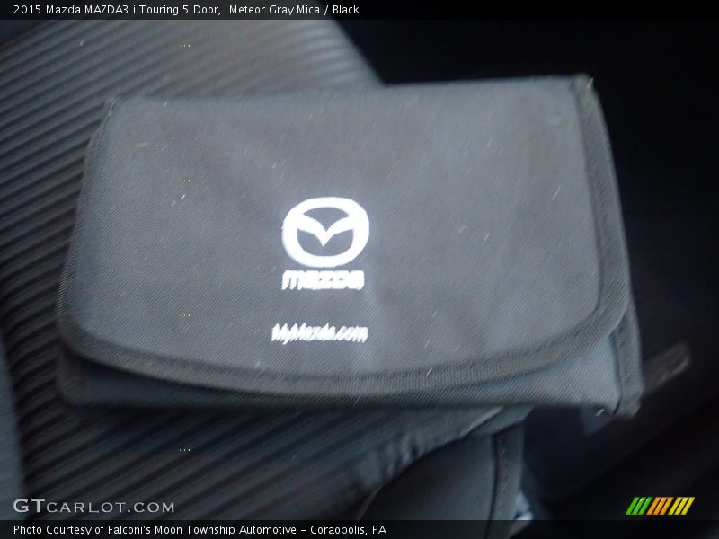 Meteor Gray Mica / Black 2015 Mazda MAZDA3 i Touring 5 Door