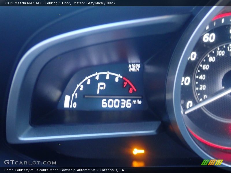 Meteor Gray Mica / Black 2015 Mazda MAZDA3 i Touring 5 Door