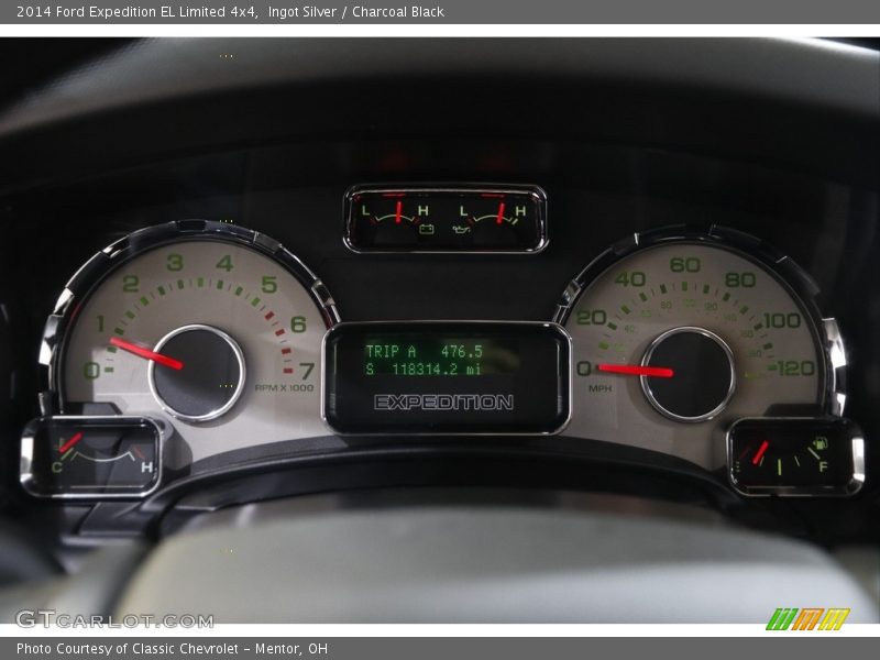 Ingot Silver / Charcoal Black 2014 Ford Expedition EL Limited 4x4