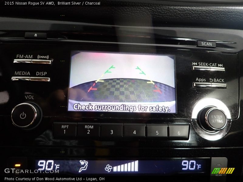 Brilliant Silver / Charcoal 2015 Nissan Rogue SV AWD