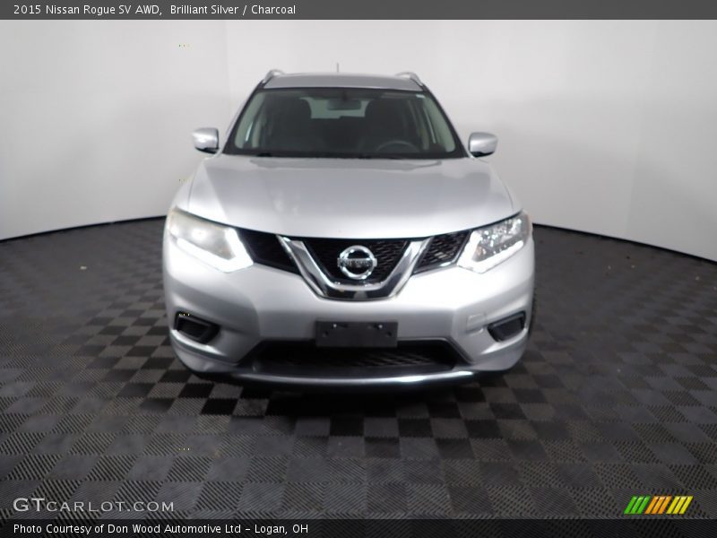 Brilliant Silver / Charcoal 2015 Nissan Rogue SV AWD