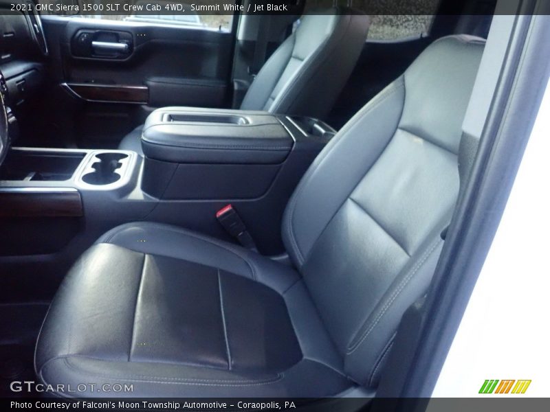 Summit White / Jet Black 2021 GMC Sierra 1500 SLT Crew Cab 4WD