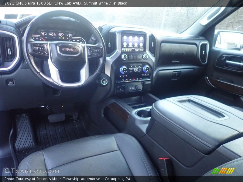Summit White / Jet Black 2021 GMC Sierra 1500 SLT Crew Cab 4WD
