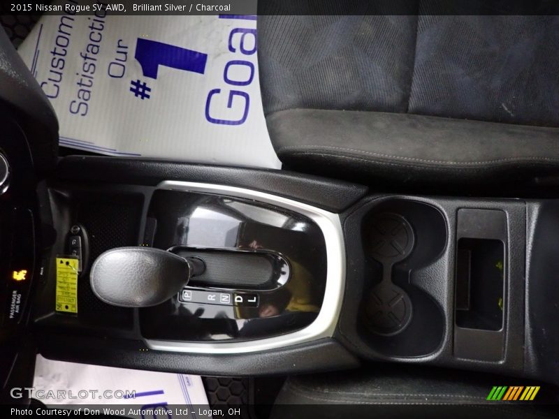 Brilliant Silver / Charcoal 2015 Nissan Rogue SV AWD