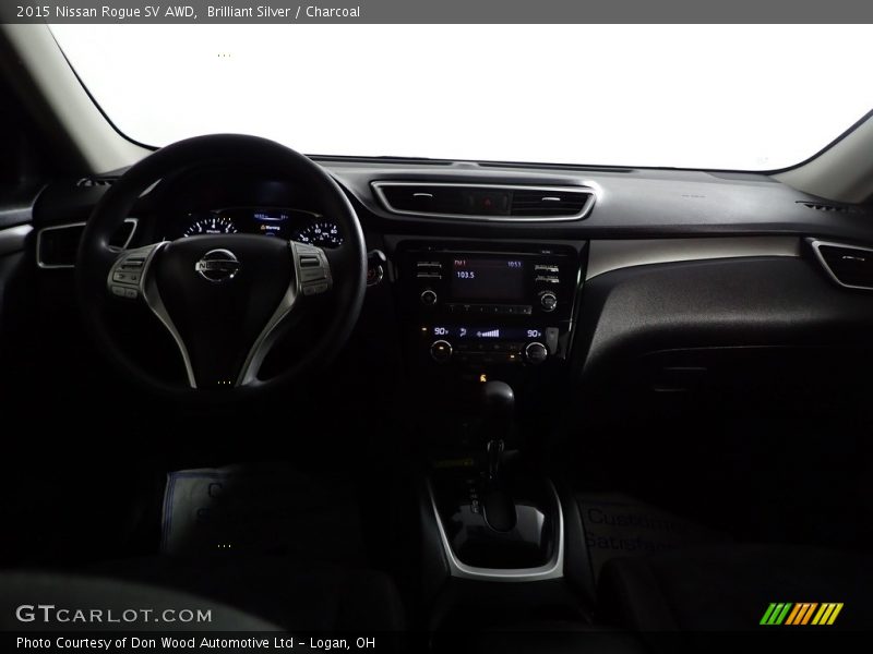 Brilliant Silver / Charcoal 2015 Nissan Rogue SV AWD