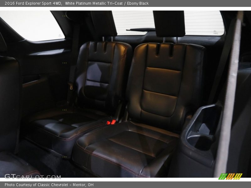 White Platinum Metallic Tri-Coat / Ebony Black 2016 Ford Explorer Sport 4WD