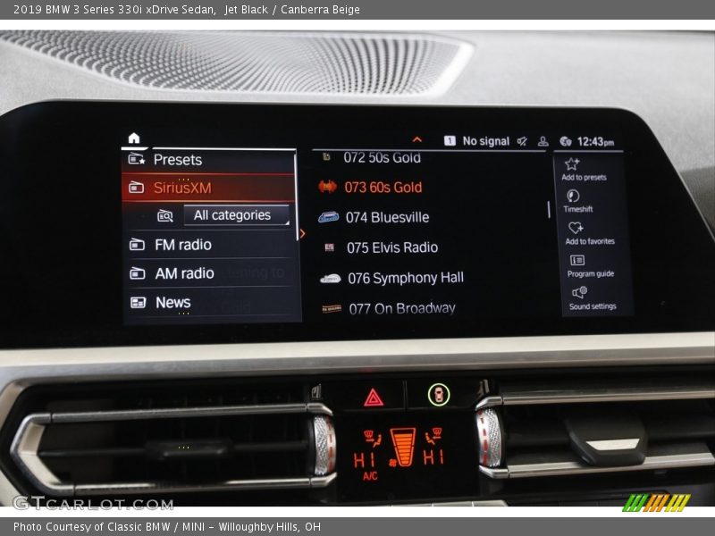 Controls of 2019 3 Series 330i xDrive Sedan
